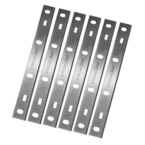 6 Stück Hobelmesser HMS850 passend für die Abricht-Dickenhobelmaschine Scheppach HMS850 TYP 1 (3902202701) Länge x Breite x Stärke/Dicke: 210x22x1, 8mm