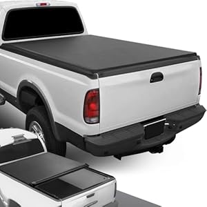 DNA Motoring TTC-RU-005 Soft Vinyl Roll-Up Tonneau Cover Compatible with 99-16 F-250 F-350 F-450 Super Duty 6.5Ft Fleetside Bed