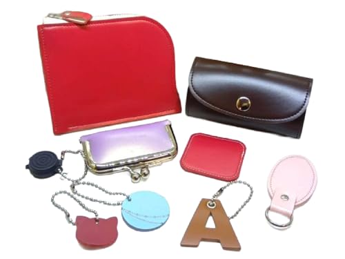 [セット品][COCOAN LEATHER]ランドセルリメイク L字ファスナー財布5点セット