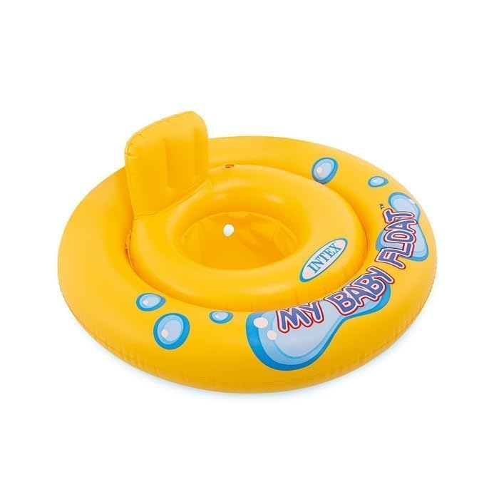 Image of Inflatable Kiddie Float | Water Baby Floater for Kids| Safe Anti-flip Diaper Style Swim Tube Rider| Swim Pool Tube for Toddlers|Multicolor Cute Swimming Pool Safety Seat (My Baby Float)