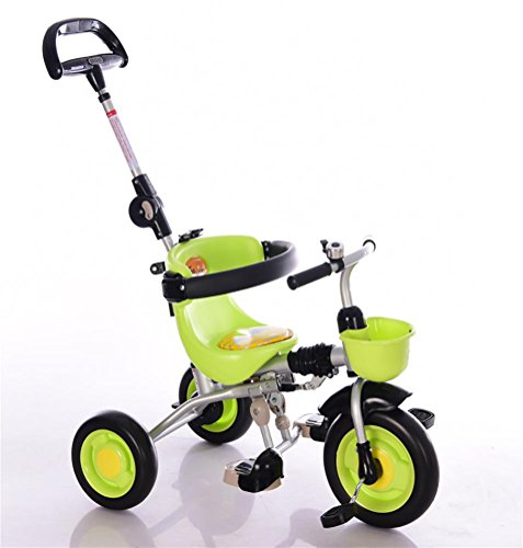 Preisvergleich Produktbild MASLEID Kinder Dreirad Klappkinderwagen Kinderfahrradpedal, Green