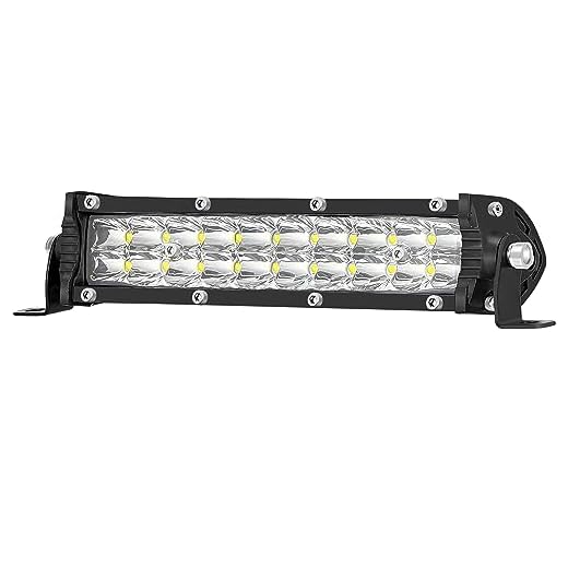 7 Inch Slim LED Light Bar for Truck Tractor, Small LED Pods Off Road Driving Auxiliary Fog Lights 60W 6000lm, Waterproof Flood Work Light Bar for ATV UTV RZR RC RV Lawn Mower Golf Cart E-Bike