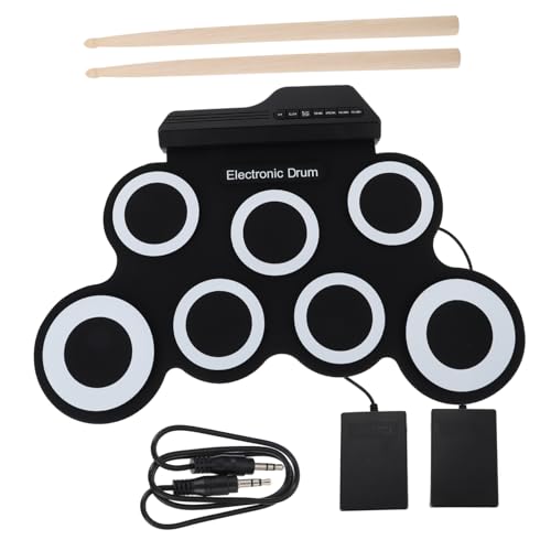 SUPVOX Silicone Drum Set Electric Drum for Boys and Girls Beginners Family Entertainment