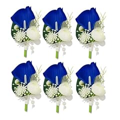 6 Royal Blue Corsage