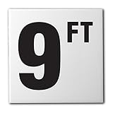 Ceramic Swimming Pool Waterline Depth Marker 