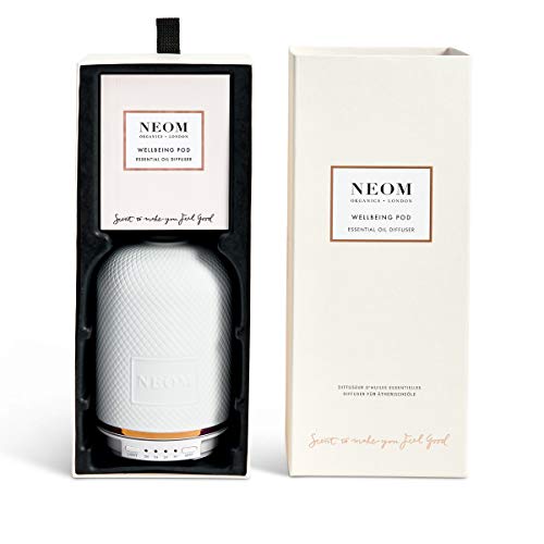 Neom – Wellbeing Pod | Premium Ultrasonic Essential Oil Diffuser | Ceramic Cover, Led Light & Timer | Aromatherapy Diffuser | Home Fragrance #TOP7