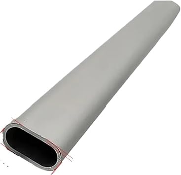 20 25 30 40 45 50 60 80mm Oval Aluminum Alloy Telescopic Tube 6061 T6 High Hardness For Construction Use50x20x2mm