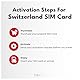 travSIM Schweiz SIM-Karte | 5GB Daten SIM - 15 Tage planlaufzeit | SIM-Karte Schweiz bietet unbegrenzten Internetzugang für Google, Facebook, Whatsapp, Instagram und mehr