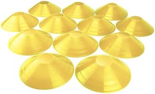 Crown Sporting Goods Set of 12 Soft Plastic Field Disc Cones (Yellow)