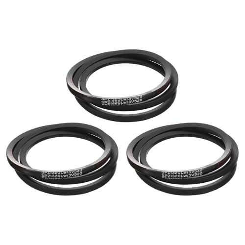 sourcing map 3Pcs SPZ-1320 Drive Wedge Belts V-Belt Industrial Power Rubber Transmission Belt 1320mm Pitch Girth,10mm Width, 8mm Height, 1333mm Outer Girth