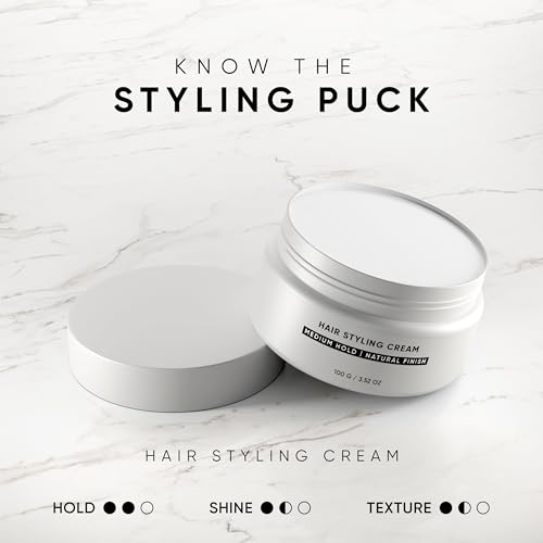 Image of Dasher Sea Salt Spray (100ml) & Hair Styling Cream (100g), Lightweight Cream, Medium Hold Puck, Water-Based, Volumizes & Texturizes Hair, With Bhringraj & Vitamin E