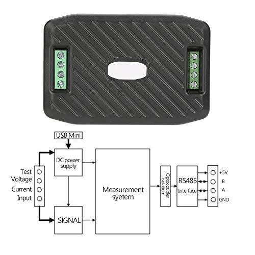 PEACEFAIR PZEM-017 DC-Spannung DC-AMP-Messgerät Strom Leistung Energieverbrauchsmessgerät Kommunikationsmodul(PZEM-017 + 100A)
