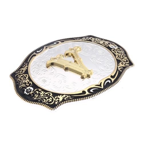 Jaoyu Native American Western Cowboy Belt Buckle For Men Gold Plated Alphabet Initial Letter Belt Buckle For Women Cowgirl Belt Buckles thumb #2