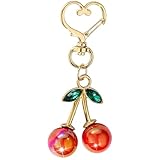 Regalo perfetto per occasioni speciali: Questo charm per borsa è un'ottima idea regalo per donne di tutte le età. Che sia per un compleanno, Natale o come sorpresa speciale, questo portachiavi a ciliegia è il regalo ideale per mamme, amiche, sorelle o nonne; un dono pensato, elegante e funzionale