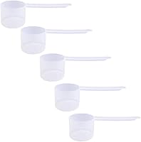 Vista 20 de Cuchara medidora de plástico, (29.6 cc 2 cucharadas 1/8 taza 1.0 fl oz) Cucharas de mango largo para polvos, gránulos, café, alimentos