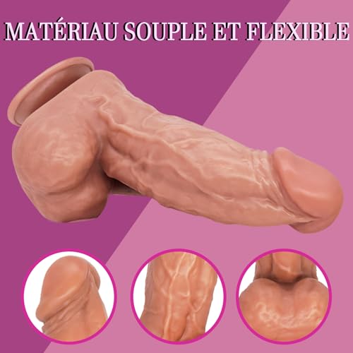Miniatura 4 de Dildo Consolador Para Mujer Consoladores Realistas De 21.5 Cm Dildos Xxl 6cm Pene Realista Con Piel Dildo Realista Juguetes Sexuales Para Mujeres Y Hombres Pareja Dildo Anal Xxl