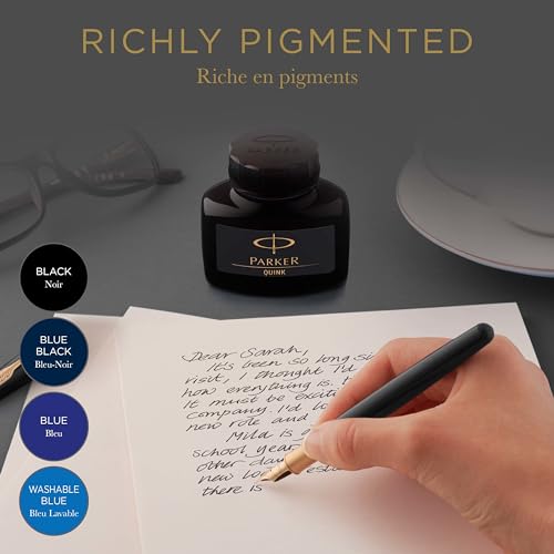 Parker Quink Ink Bottle, Black, 57 ml (1950375)