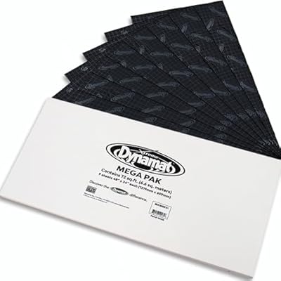 Dynamat Xtreme Sound Deadening Car Insulation Mega Pak 10465 Noise Dampening for Floor, Doors, Panels, Hood or Trunk Easy Self Adhesive Install Made in USA 9 Sheets 24x48, 72 sq ft total