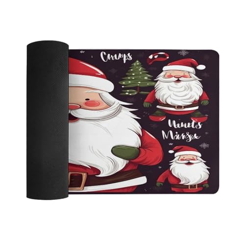 Christmas Santa Claus Desk Pad con base de goma grande miniatura 3