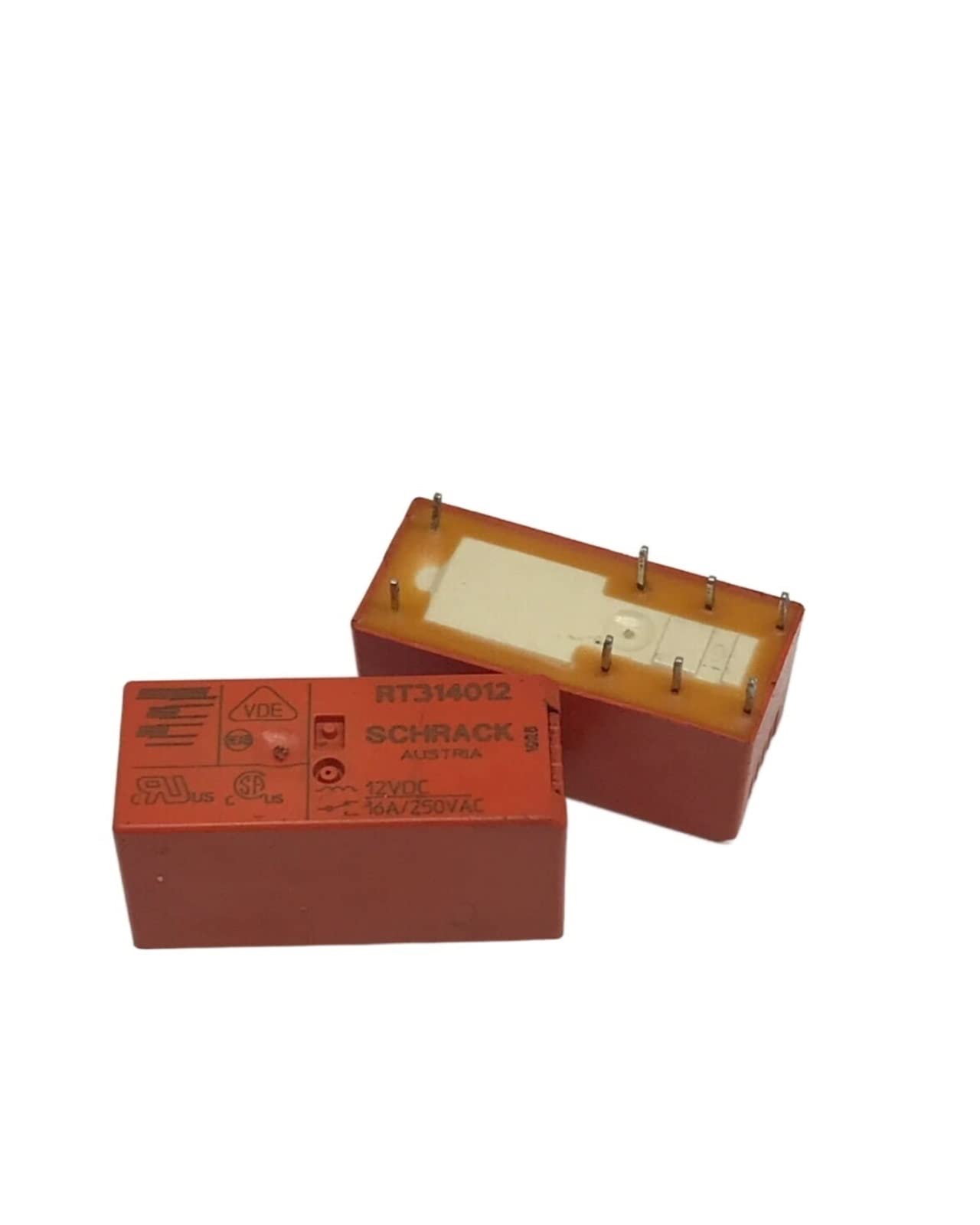 10 Teile/los Relais RT314012 12VDC RT314005 5V RT314024 24V 12V 8PIN 16A Leistungsrelais Ersatzteile (Size : 12V)