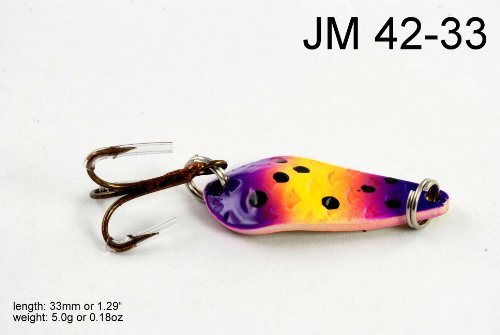 Akuna Pack Of 5 Monsoon 1.3 Inch Spoon Fishing Lure [Jm-5-Flc42-B] #TOP2