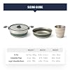 Sea to Summit Detour Stainless Steel One Pot Cook Set for Two (3 Liter Pot, 2 Large Bowls, 2 Mugs)
