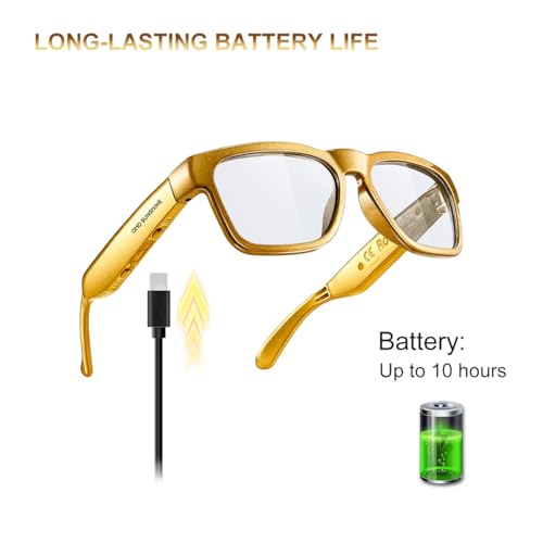Image of OhO sunshine AI Smart Glasses for Men & Women, Bluetooth Smart Sunglasses with Open Ear Audio & ChatGPT Real-Time Translation (165 Languages), Smart AI Glasses with 10H for Meeting Travel Daily Wear