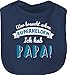 Vatertagsgeschenk Baby Papa Geschenk - Wer braucht schon Superhelden ich hab Papa blau - Unisize - Navy Blau - superheld papa lätzchen - BZ12 - Baby Lätzchen Baumwolle