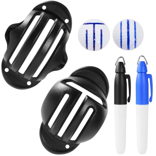 Lyriidothr 4-Piece Golf Ball Marker and Alignment Tool Kit, Golf