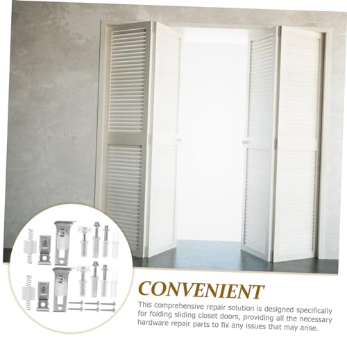 Set Esencial de Herrajes para Puerta con Guía de Rueda Pivotante para Puertas Plegables y Correderas miniatura 7
