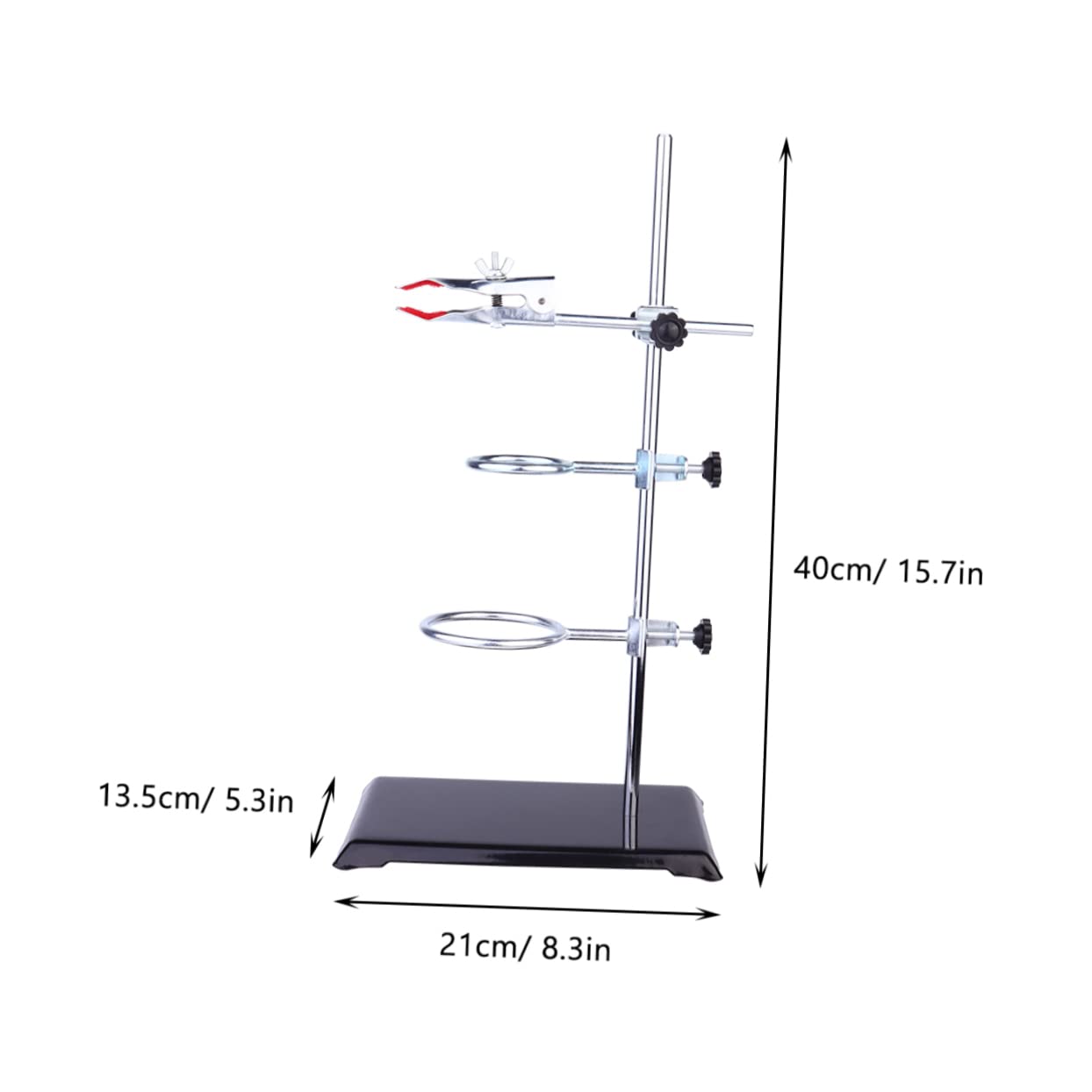 Supporto per Reazioni Chimiche Supporto per Strumenti e Provette Base Stabile in Ferro per Laboratorio Chimico e Esperimenti di Laboratorio