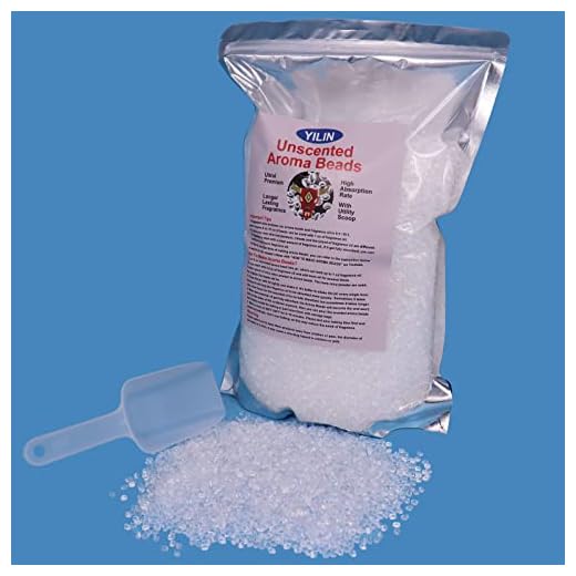 YILIN 3lb Unscented Aroma Beads for Car Freshies, Clear High Absorption Aroma Beads for Making Air Freshener, Freshies Supplies for Car Freshies Molds, No Fragrance Eva Beads with Utility Scoop