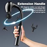 Fronnor Massage Gun with Extension Handle,Back Massager Tool,U-shaped Massage (Matte Black)