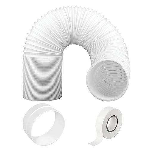SPARES2GO Hose Pipe PVC Duct Extension Kit compatible with Delonghi Air Conditioner fits Pinguino (6m, 5 Inches / 125mm)