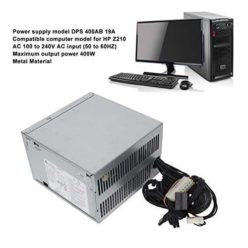 Alimentatore per PC da 400 W, Sostituzione Dell'alimentatore di per PC Desktop per HP Z210MT, DPS 400AB 19A, P/N 704427 001, CA da 100 a 240 V - Alimentatore - Immagine 1
