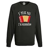  Fabulous J\'Peux Pas J\'Ai Fisarmonica Musica Musette Strumento, Nero , XL