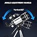 Telescope for Beginners and Kids, 70mm Aperture 400mm Refractor Telescope (24X-150X) for Astronomy Beginners, Portable with Adjustable Tripod & Wireless Remote