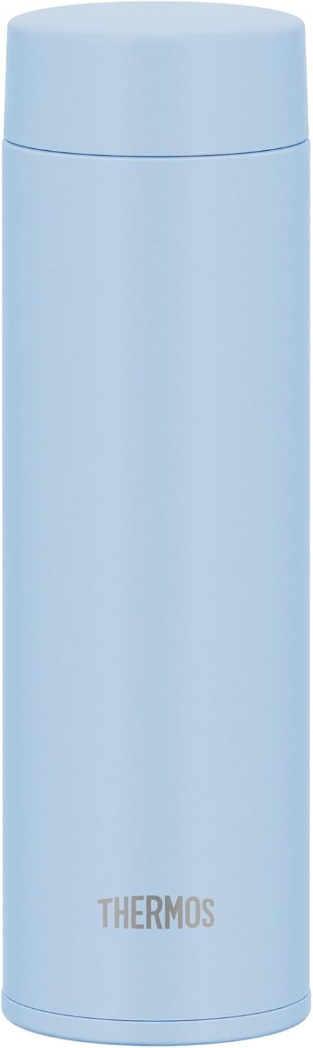 JOQ-481 LB Thermos Water Bottle, Vacuum Insulated Travel Mug, 16.2 fl oz (480 ml), Light Blue, Easy to Clean All Corners, Dishwasher Safe, Stainless Steel Bottle, Lightweight and Compact