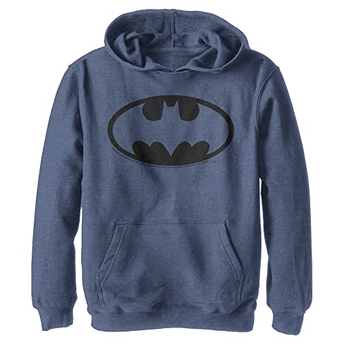 Sweat à capuche Batman enfant pullover bleu marine chiné taille M