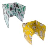 CALLARON Pannelli Paraschizzi Olio in Alluminio Pieghevoli Resistenti Alte Temperature, Set 2 Pezzi per Cucina Protezione Termica e Barriera Anti-Schizzi per Fornelli a Gas