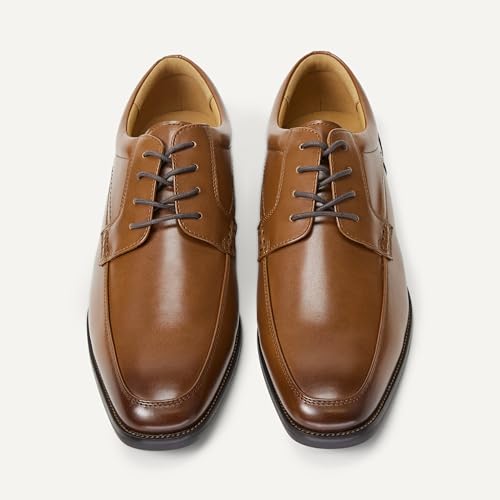 Amazon Essentials Men's Apron Toe Derby Dress Shoe, Tan, 11 by Amazon Essentials - Used condition - Image 3