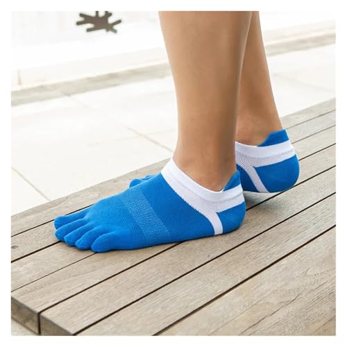 Calcetines de 5 dedos de algodón transpirable para deporte pack de 3 pares 3