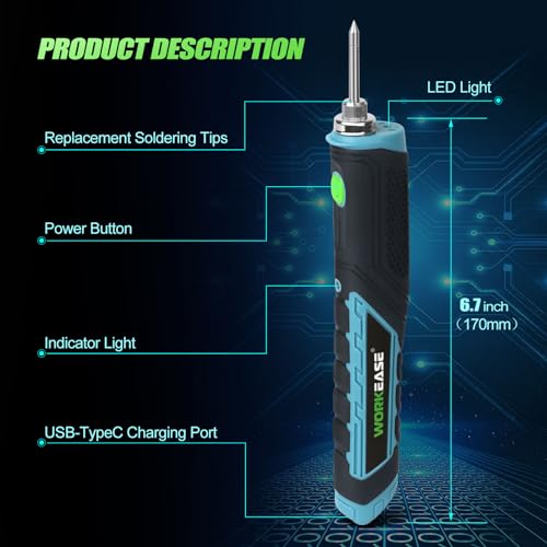 Workease DLTTZ-13P Wireless Soldering Iron Kit thumb #1