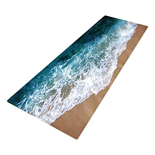 Tappetini per Tappeti stelle Marine Seashell, Tappetini per Cucina Tappetini Antiscivolo Tappetini per porte, Corridore dell'ingresso del Corridoio,Tappetini Oceano,Washable Runner Rug Mat