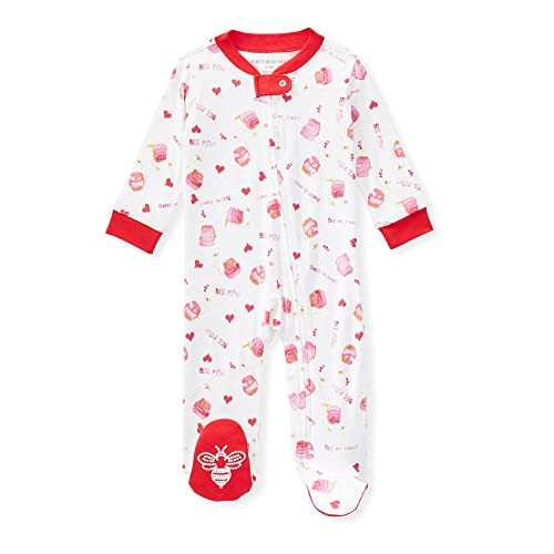 Image of Burt's Bees Baby unisex-baby Sleep & Play, Organic One-piece Romper-jumpsuit Pj, Zip Front Footed Pajama