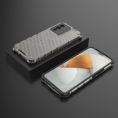 Image of Glasgow Back Case Cover Compatible with Vivo V23 5G (Stylish Design) - Black