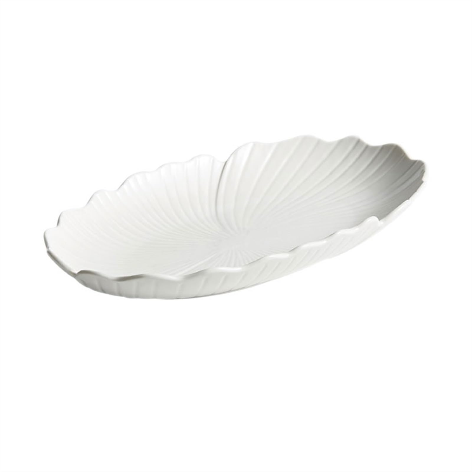 zastawa stołowa 25cm/30,5cm/35,5cm oświetlenie do użytku domowego luksusowy talerz rybny gotowany na parze owalny kreatywny talerz ceramiczny talerz obiadowy w kształcie kwiatu zestaw zastawy stołowej