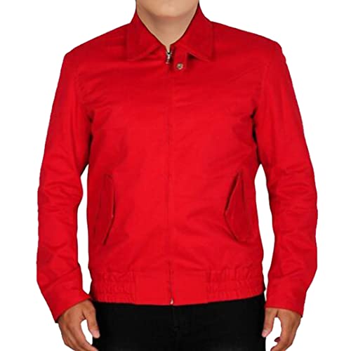 Image of Tzee's James Dean Rebel without a Cause Jacket-James Dean Jacket- Rebel without a Cause Jim Stark red Genuine Cotton jacket