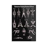 Poster mit unterwürfigen Trainingspositionen und Posen, Wandkunst, Poster, Rollen, Leinwand, Gemälde, Bild, Wohnzimmerdekoration, Zuhause, 50 x 75 cm