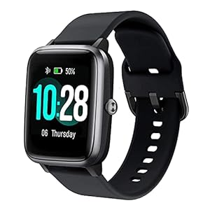 SUGARJAR Strap For ID205L,19mm Silicone Band for Veryfitpro,LETSCOM,Yamay fitness,Letsfit,LIFEBEE,GRV,Willful,Popglory,Blackview,TEMINICE,ID205S ID205G ID215G ID216 SW020 SW023 WF021 WF025 Uwatch3